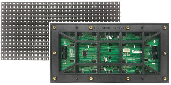 Points extérieurs de l'affichage à LED 32 IP65 des biens imperméables extérieurs de P8 LED SMD * 16 Dots High Resolution Shenzhen Factory
