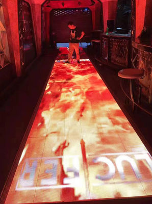 P4.81 500mmx500mm LED commerciale Dance Floor lambrisse l'usine polychrome de Shenzhen de plancher d'écran de SMD 1921 LED