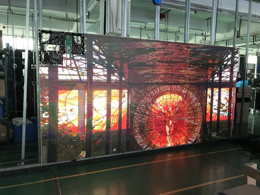 Mur de Matrice-cas d'alun montant l'usine durable de Shenzhen de consommation de puissance faible d'écran visuel d'intérieur résistant de 8 kilogrammes LED