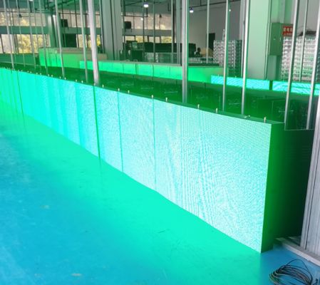Le sport extérieur de Cabinet de fer de courbe annonçant affichage à LED l'usine de l'intense luminosité P10 960mm*960mm Shenzhen