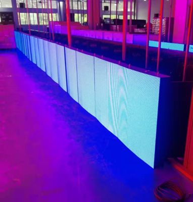 Le sport extérieur de Cabinet de fer de courbe annonçant affichage à LED l'usine de l'intense luminosité P10 960mm*960mm Shenzhen